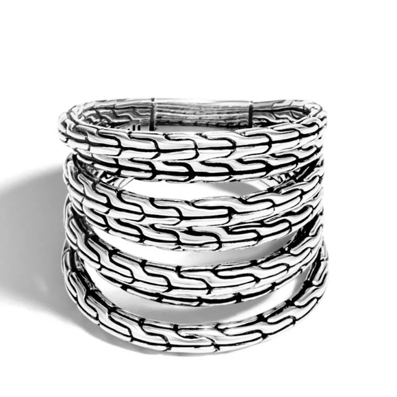 Punk 925Silver ringFilled Fashion Jewelryfor Women - Picture 2 of 4